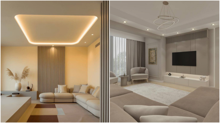 ایده‌های سقف کاذب پذیرایی؛ مدرن و شیک