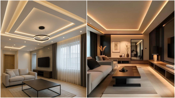 ایده‌های سقف کاذب پذیرایی؛ مدرن و شیک