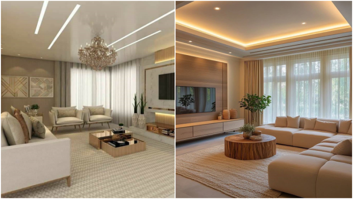 انواع سقفهای کاذب مناسب برای پذیرایی منزل؛ مدرن و شیک انواع سقفهای کاذب مناسب برای پذیرایی منزل؛ مدرن و شیک