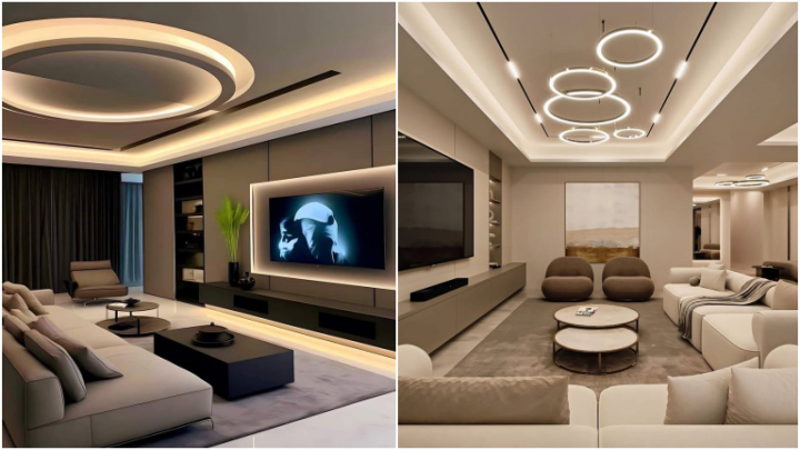 انواع مدل‌های سقف کاذب مناسب برای پذیرایی منزل؛ شیک و مجلل