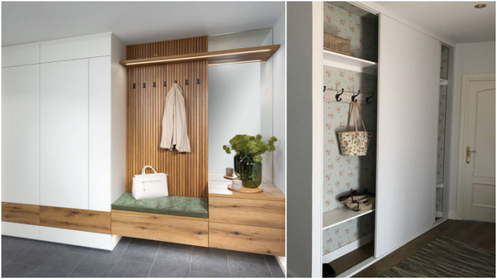 کمد دیواری برای راهروی ورودی خانه زیبا و طرحدار