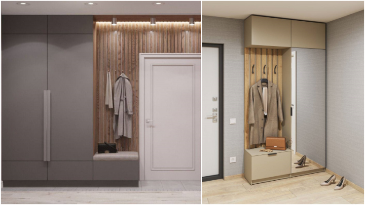 کمد دیواری آینه دار برای راهروی ورودی خانه 