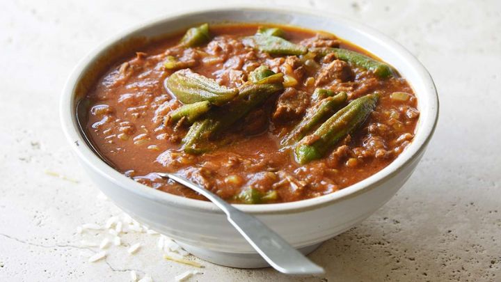 نکات و فوتوفن های طرز تهیه خورش بامیه ترکیهای بدون گوشت نکات و فوتوفن های طرز تهیه خورش بامیه ترکیهای بدون گوشت