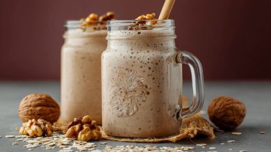 طرز تهیه شیک گردو؛ مقوی و خوشمزه