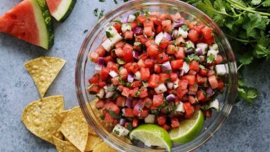 طرز تهیه سالاد سالسای هندوانه؛ ترکیبی از شیرینی و تندی