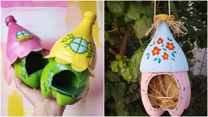 ساخت لانه پرنده با استفاده از بطریهای پلاستیکی ساخت لانه پرنده با استفاده از بطریهای پلاستیکی