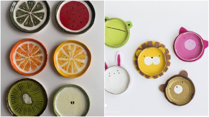 وسیله بازی برای کودکان با درب قوطی شیشهای وسیله بازی برای کودکان با درب قوطی شیشهای