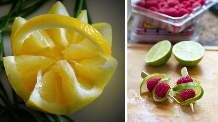 طرحهای خلاقانه با لیمو برای تزئین روی سالاد طرحهای خلاقانه با لیمو برای تزئین روی سالاد