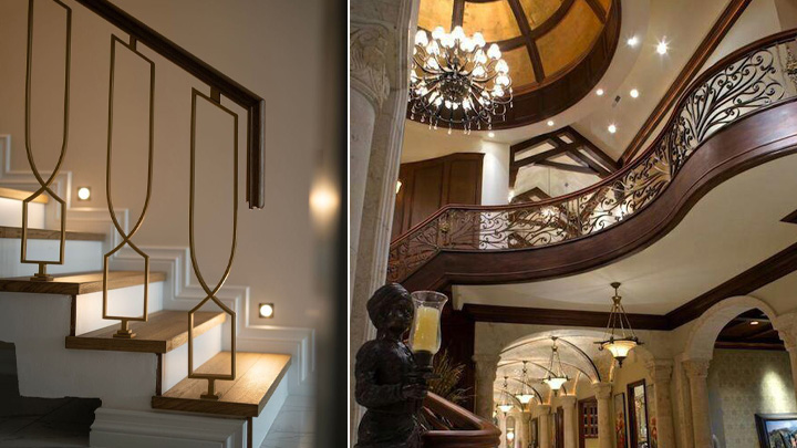 انواع نرده راه پله مدرن انواع نرده راه پله مدرن