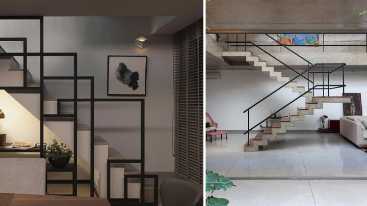 انواع نرده راه پله با طرحهای خلاقانه مینیمال انواع نرده راه پله با طرحهای خلاقانه مینیمال