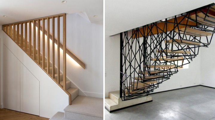 انواع نرده راه پله؛ شیک و مدرن