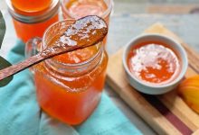 طرز تهیه مربای هلو انجیری+ نکات شکرک نزدن آن