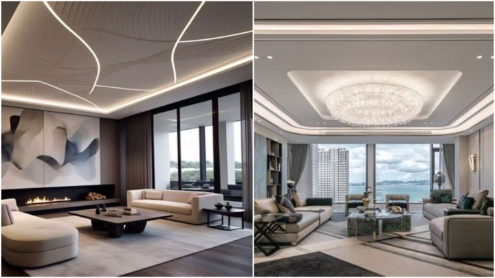 انواع مختلف طرح‌های کناف سقف پذیرایی