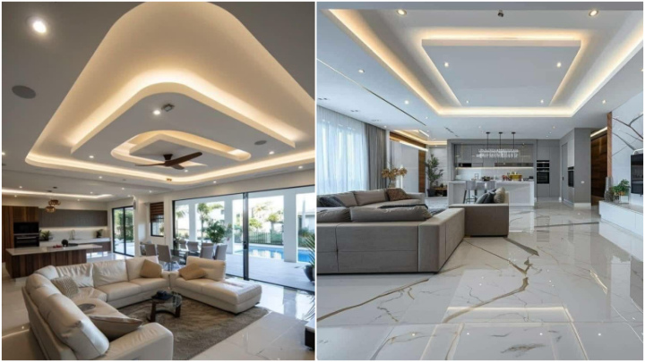 انواع مختلف طرح‌های کناف سقف پذیرایی