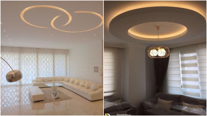 کناف سقف مدرن برای پذیرایی