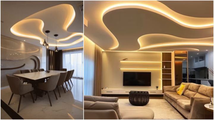 انواع مختلف طرح‌های کناف سقف دایره‌ای یا منحنی؛ برای پذیرایی‌های بزرگ یا متوسط