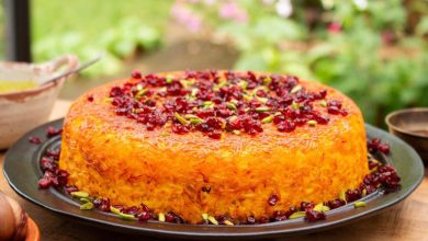 طرز تهیه تهچین با کباب مرغ و سماق + نکات