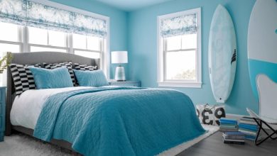 20 ایده دیزاین اتاق خواب رنگ آبی اقیانوسی