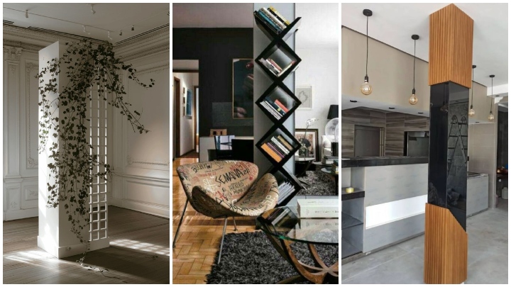 طراحی ستونهای خانه با گیاهان رونده طراحی ستونهای خانه با گیاهان رونده