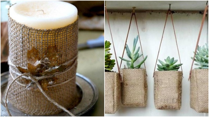 تزیین شمعها با گونی برنج؛ ایدههای خلاقانه برای استفاده دوباره از گونی برنج تزیین شمعها با گونی برنج؛ ایدههای خلاقانه برای استفاده دوباره از گونی برنج