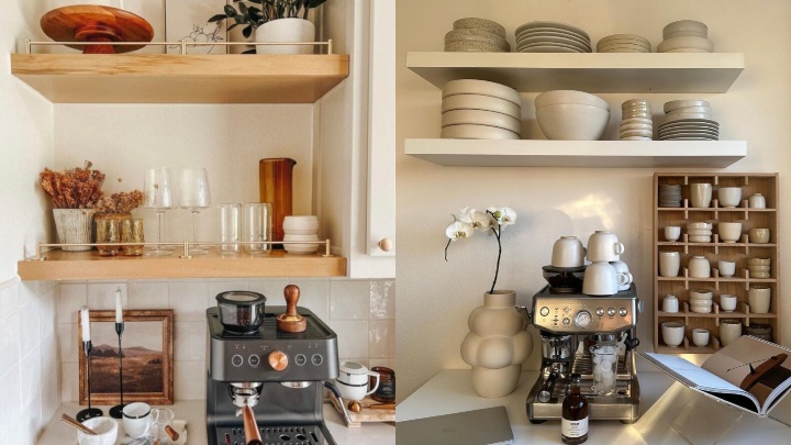 کاربرد و زیبایی در شلفهای دکوری آشپزخانه کاربرد و زیبایی در شلفهای دکوری آشپزخانه