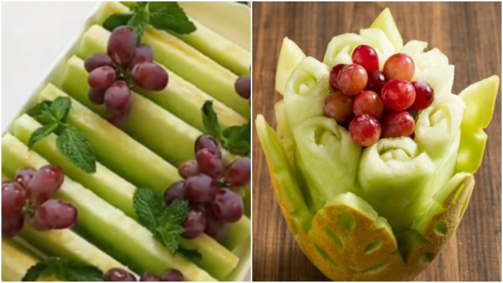 ایده‌های تزیین خربزه