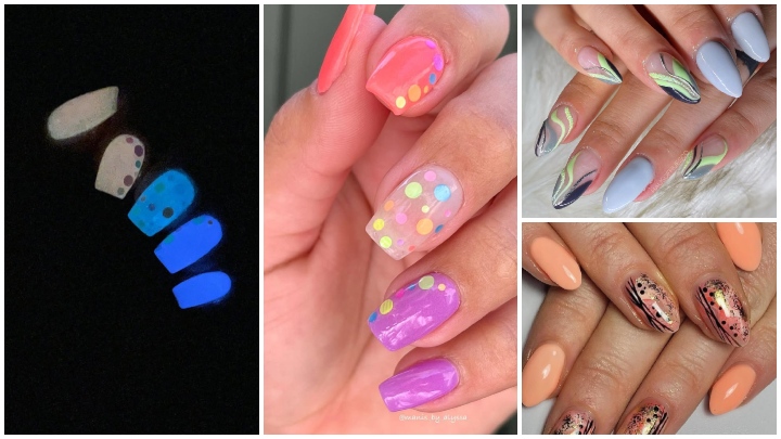 ست کردن طراحی ناخن پاستلی شبرنگ با استایل تابستانی ست کردن طراحی ناخن پاستلی شبرنگ با استایل تابستانی