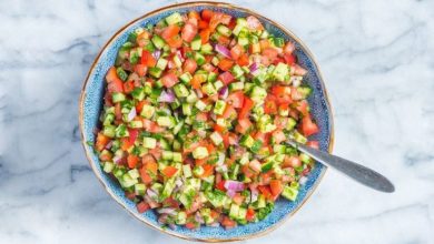 کالری سالاد شیرازی چقدر است؟