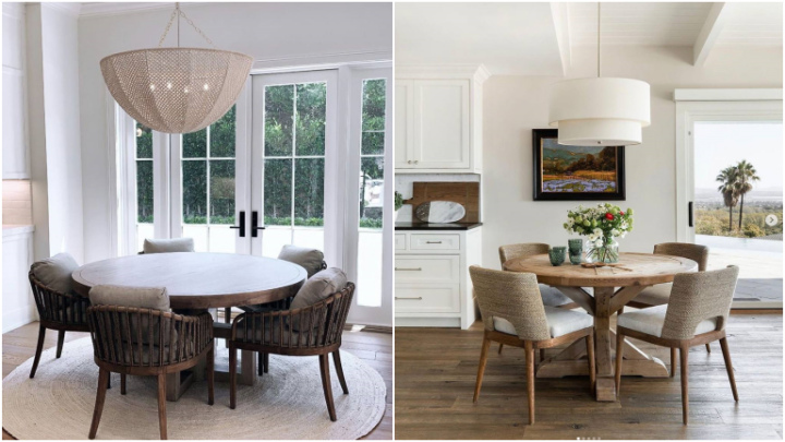 لوستر گرد و کروی برای بالای میز ناهارخوری