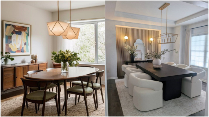  لوسترهای صنعتی بالای میز ناهارخوری