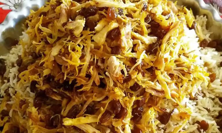 طرز تهیه عدس پلو مجلسی با مرغ؛ فوتوفن های یک پلوی بینظیر