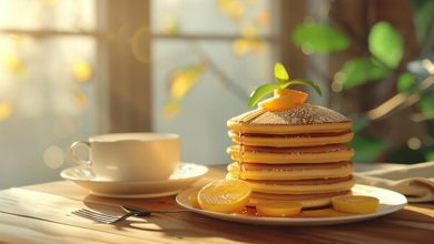 طرز تهیه «پنکیک لیمویی» با پنیر خامهای؛ مناسب صبحانه