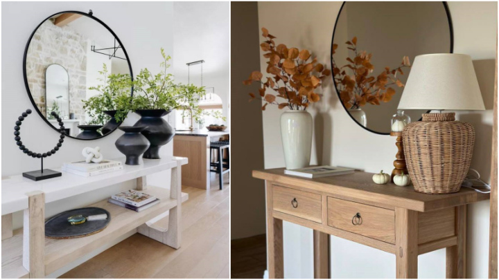 ایده کلاسیک برای چیدمان روی کنسول