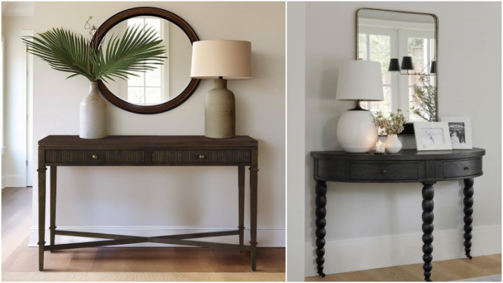 ایده مینیمال و ساده برای چیدمان روی کنسول ایده مینیمال و ساده برای چیدمان روی کنسول