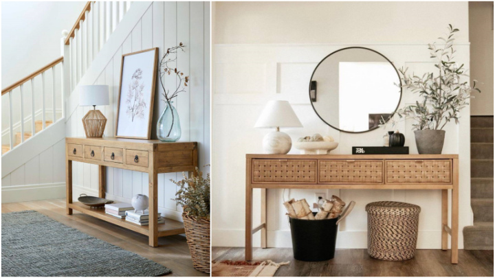 سبک مدرن چیدمان روی میز کنسول