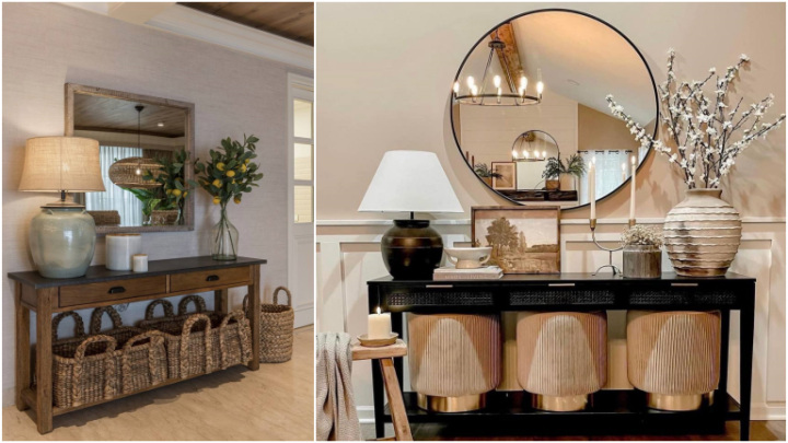 میز کنسول شیک برای پذیرایی