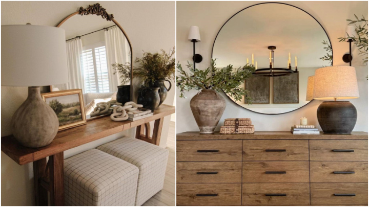 میز کنسول شیک و متفاوت برای پذیرایی