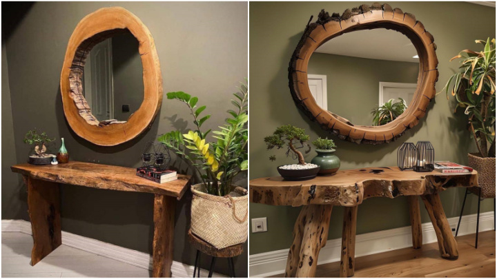 میز کنسول چوبی برای پذیرایی