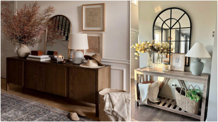 میز کنسول کاربردی برای پذیرایی 