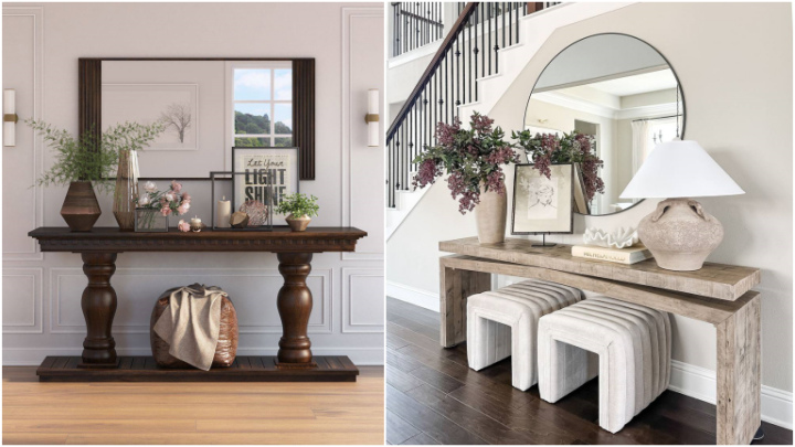 میز کنسول با طرحی نوین برای پذیرایی 