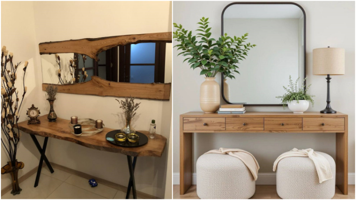 میز کنسول متنوع برای پذیرایی 