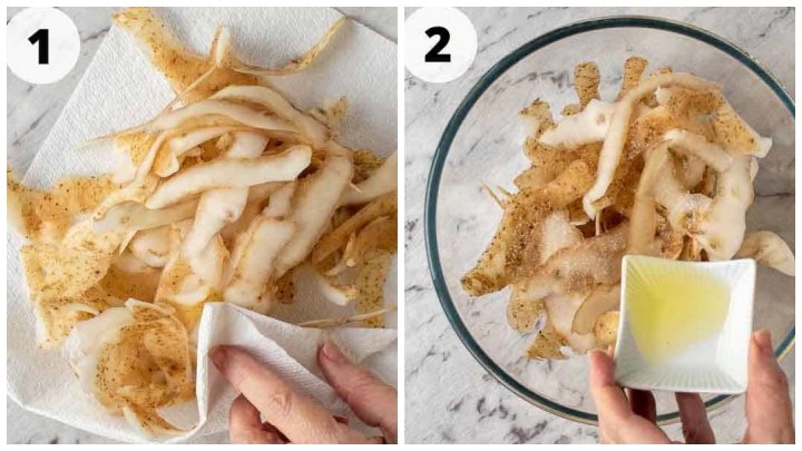 طرز تهیه چیپس پوست سیبزمینی طرز تهیه چیپس پوست سیبزمینی