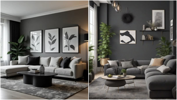 خاکستری رنگ ترند دیوار