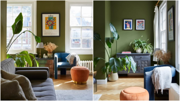 زیتونی رنگ دیوار ترندی سال