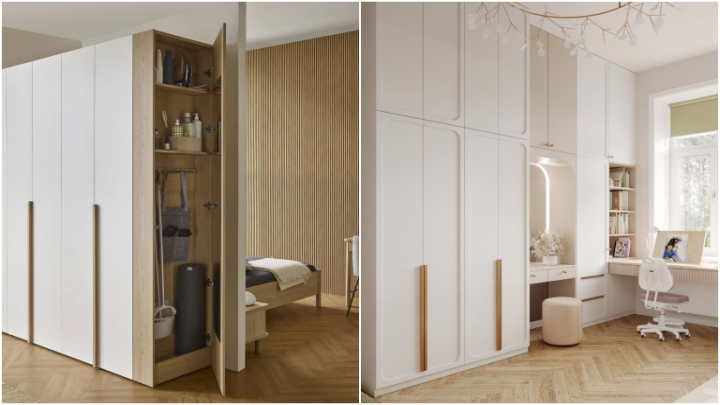 کمد دیواری مناسب اتاق خواب برای طراحی خلاقانه