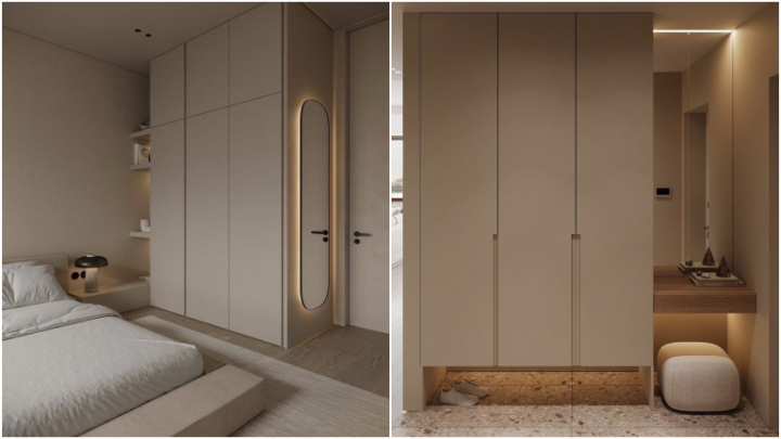 کمد دیواری مناسب اتاق خواب و مینیمال