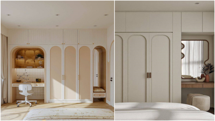 کمد دیواری مناسب اتاق خواب طرح خلاقانه