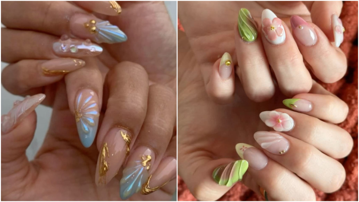 ناخن‌هایی چشم‌نواز با طرح‌های سه‌بعدی خاص