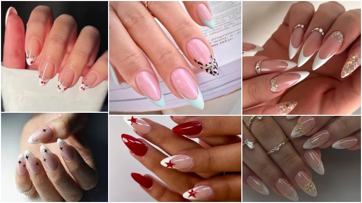 ناخت فرنچ رنگی