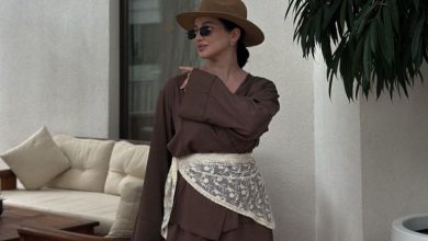 چطور اسکارف را دور کمر ببندیم؟ ترند داغ این روزها